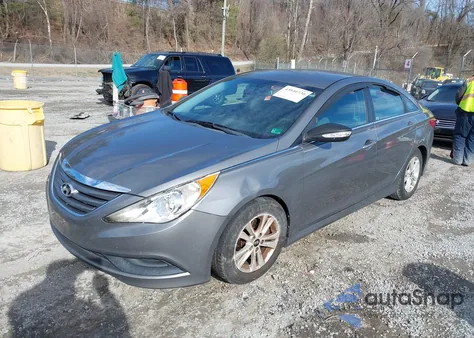 2014 Hyundai Sonata Gls z USA, uszkodzony, nr VIN 5NPEB4AC0EH877825